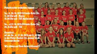 Pokalwochenende !!! Unterstützt die Mädels der wD, wC, wB & wA beim Spiel um den Einzug in die nächste Runde