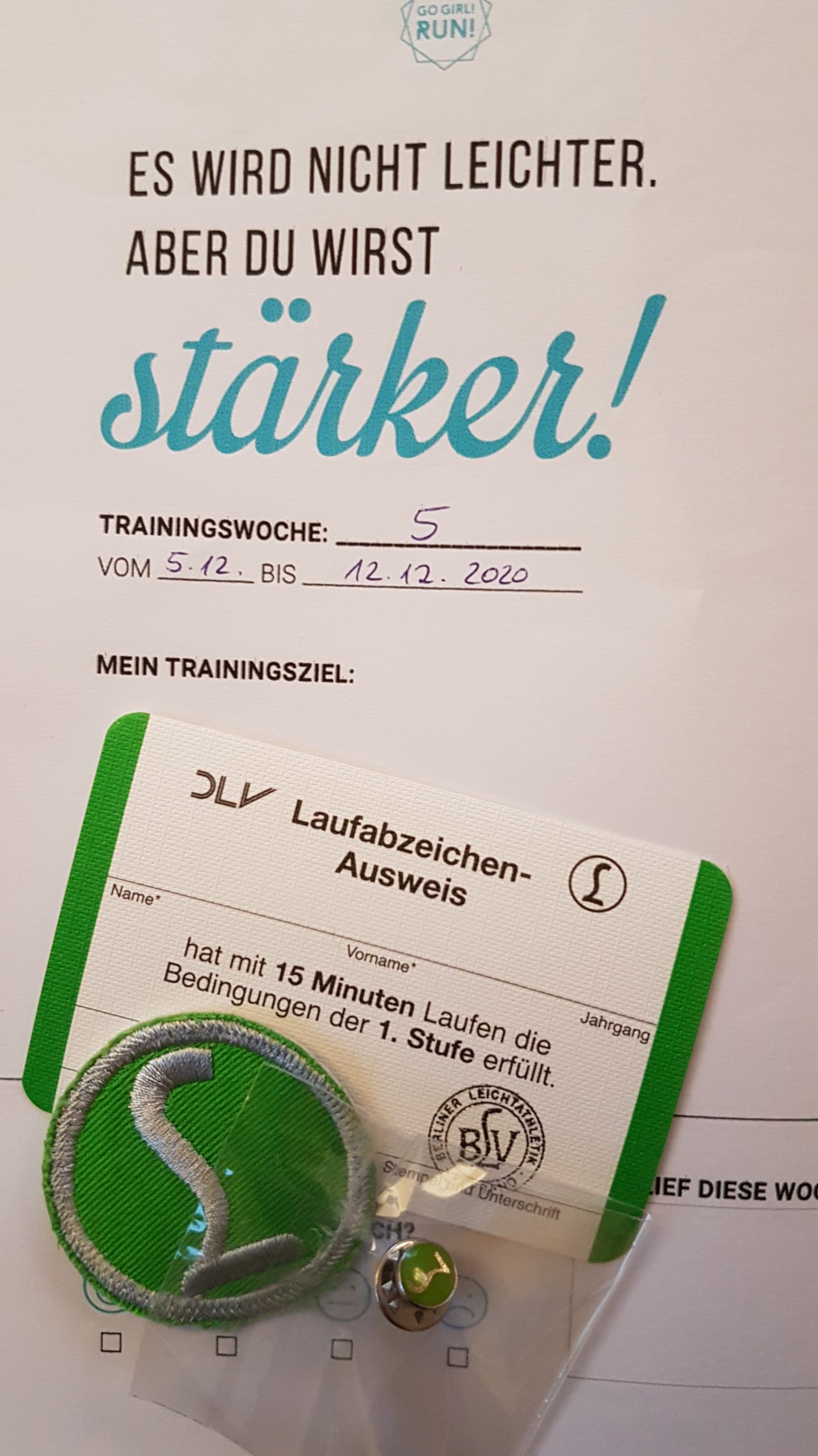 Die wE hält sich fit – Laufabzeichen statt Handballhalle