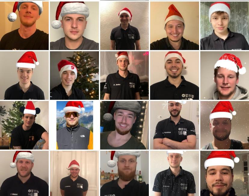 Weihnachtsgruß der 1. Männer