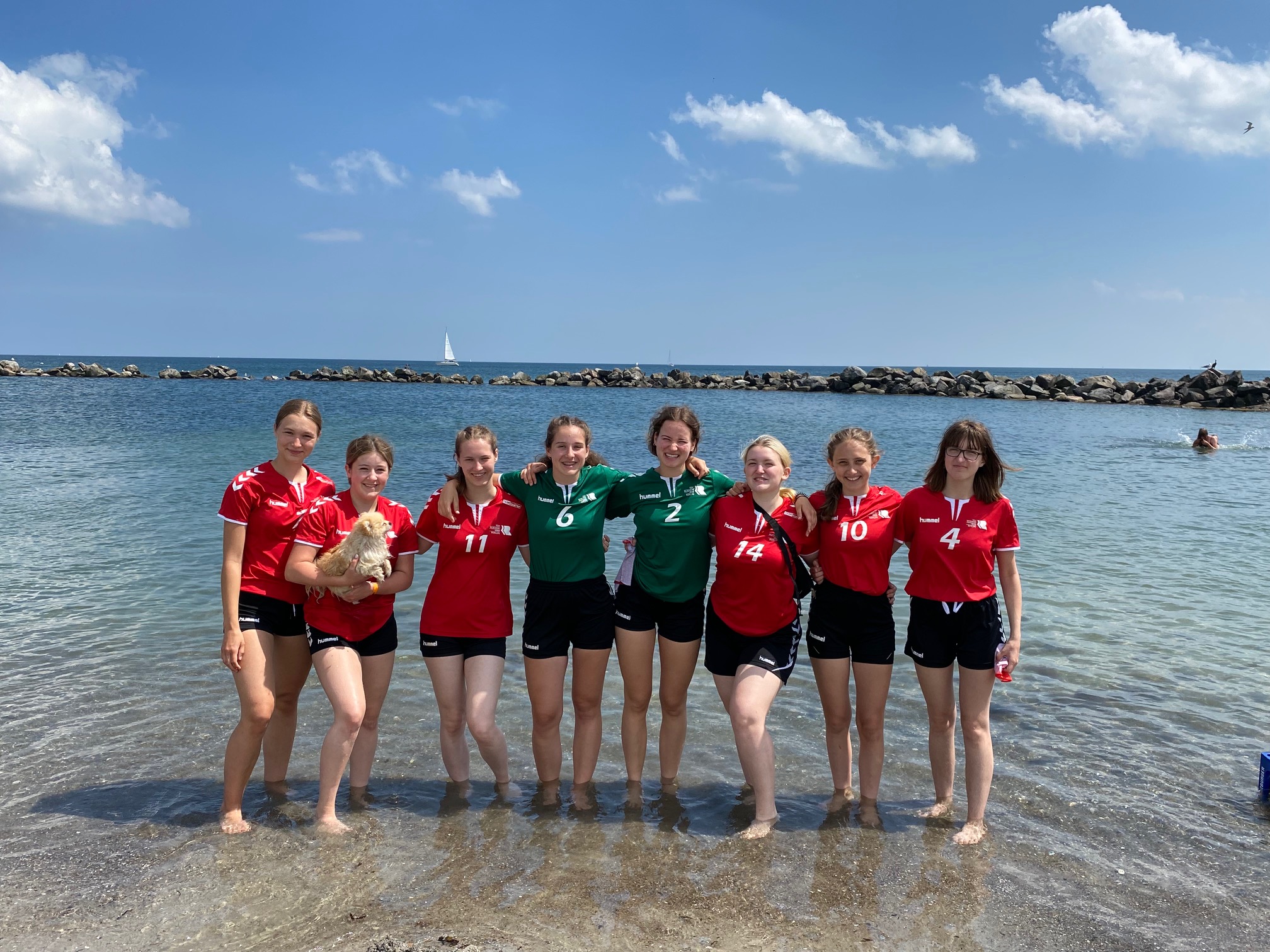 wJB 2 beim Beachhandball Cup in Damp