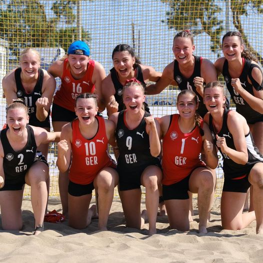 Ryleene Teodoro aus unserer wA bei der Beachhandballweltmeisterschaft der U 18 in Kreta mit dabei