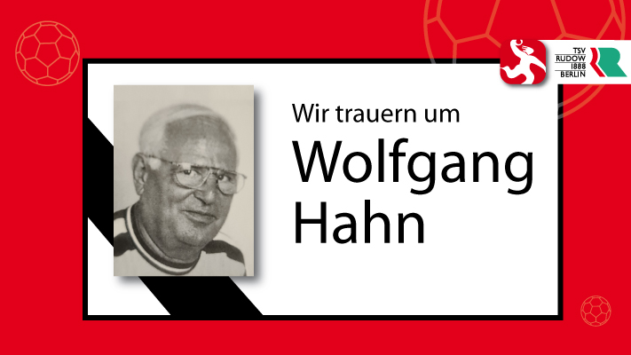Wir trauern um Wolfgang Hahn